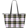 MacPherson Dress Modern Tartan Leather Tote Bag (Large) | Over 500 Tartans | Special Custom Design