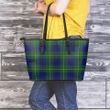 Johnston Modern Tartan Leather Tote Bag (Large) | Over 500 Tartans | Special Custom Design