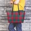 Lindsay Modern Tartan Leather Tote Bag (Large) | Over 500 Tartans | Special Custom Design