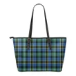 Weir Ancient Tartan Leather Tote Bag (Small) | Over 500 Tartans | Special Custom Design