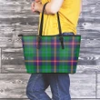 Young Modern Tartan Leather Tote Bag (Large) | Over 500 Tartans | Special Custom Design