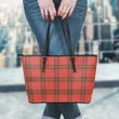 Grant Weathered Tartan Leather Tote Bag (Small) | Over 500 Tartans | Special Custom Design