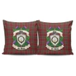 Lindsay Weathered Crest Tartan Pillow Cover Thistle (Set of two) A91 | Home Set