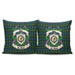 Newlands of Lauriston Crest Tartan Pillow Cover Thistle (Set of two) A91 | Home Set