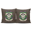 Murray of Atholl Weathered Crest Tartan Pillow Cover Thistle (Set of two) A91 | Home Set