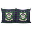 Inglis Modern Crest Tartan Pillow Cover Thistle (Set of two) A91 | Home Set