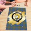 Stewart of Appin Hunting Ancient Clan Crest Tartan Jigsaw Puzzle Gold