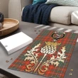 MacDougall Ancient Clan Crest Tartan Thistle Gold Jigsaw Puzzle