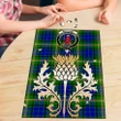 Maitland Clan Crest Tartan Thistle Gold Jigsaw Puzzle