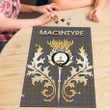 MacIntyre Ancient Clan Name Crest Tartan Thistle Scotland Jigsaw Puzzle