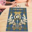 Stewart of Appin Hunting Ancient Clan Name Crest Tartan Thistle Scotland Jigsaw Puzzle