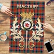 MacDuff Ancient Clan Name Crest Tartan Thistle Scotland Jigsaw Puzzle