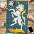 Inglis Ancient Clan Crest Tartan Unicorn Scotland Jigsaw Puzzle