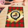 MacAulay Modern Clan Crest Tartan Jigsaw Puzzle Gold