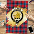 MacTavish Modern Clan Crest Tartan Jigsaw Puzzle Gold