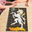 MacLaren Weathered Clan Crest Tartan Unicorn Scotland Jigsaw Puzzle