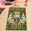 MacMillan Old Ancient Clan Name Crest Tartan Thistle Scotland Jigsaw Puzzle
