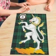 MacLean Hunting Ancient Clan Crest Tartan Unicorn Scotland Jigsaw Puzzle