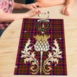 MacIntyre Modern Clan Crest Tartan Thistle Gold Jigsaw Puzzle