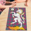 Lindsay Ancient Clan Crest Tartan Unicorn Scotland Jigsaw Puzzle
