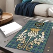 Leslie Hunting Ancient Clan Crest Tartan Thistle Gold Jigsaw Puzzle