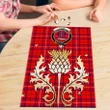 Rose Modern Clan Crest Tartan Thistle Gold Jigsaw Puzzle