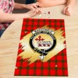 MacDonald of Sleat Clan Crest Tartan Jigsaw Puzzle Gold