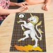 MacIntyre Hunting Weathered Clan Crest Tartan Unicorn Scotland Jigsaw Puzzle