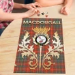 MacDougall Ancient Clan Name Crest Tartan Thistle Scotland Jigsaw Puzzle