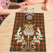 MacLachlan Hunting Modern Clan Crest Tartan Thistle Gold Jigsaw Puzzle