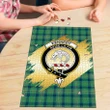 Kennedy Ancient Clan Crest Tartan Jigsaw Puzzle Gold