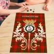 Livingstone Modern Clan Name Crest Tartan Thistle Scotland Jigsaw Puzzle