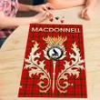 MacDonnell of Keppoch Modern Clan Name Crest Tartan Thistle Scotland Jigsaw Puzzle