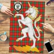 MacLaine of Loch Buie Clan Crest Tartan Unicorn Scotland Jigsaw Puzzle