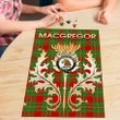 MacGregor Modern Clan Name Crest Tartan Thistle Scotland Jigsaw Puzzle