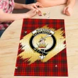 Matheson Modern Clan Crest Tartan Jigsaw Puzzle Gold