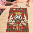 MacLean of Duart Modern Clan Name Crest Tartan Thistle Scotland Jigsaw Puzzle