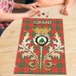 Grant Ancient Clan Name Crest Tartan Thistle Scotland Jigsaw Puzzle