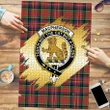 MacPherson Ancient Clan Crest Tartan Jigsaw Puzzle Gold