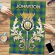 Johnston Ancient Clan Name Crest Tartan Thistle Scotland Jigsaw Puzzle
