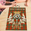 MacGregor Ancient Clan Name Crest Tartan Thistle Scotland Jigsaw Puzzle