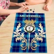 McKerrell Clan Name Crest Tartan Thistle Scotland Jigsaw Puzzle