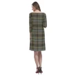 Tartan dresses - Stewart Hunting Weathered Tartan Dress - Round Neck Dress TH8