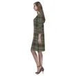 Tartan dresses - Stewart Hunting Weathered Tartan Dress - Round Neck Dress TH8
