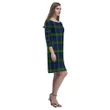Macewen Modern Tartan Dress - Rhea Loose Round Neck Dress TH8