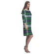 Mackenzie Dress Modern Tartan Dress - Rhea Loose Round Neck Dress TH8