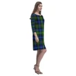 Smith Modern Tartan Dress - Rhea Loose Round Neck Dress TH8
