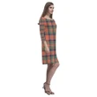 Stewart Royal Ancient Tartan Dress - Rhea Loose Round Neck Dress TH8