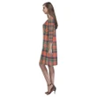 Stewart Royal Ancient Tartan Dress - Rhea Loose Round Neck Dress TH8