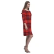 Tartan dresses - Macian Tartan Dress - Round Neck Dress TH8